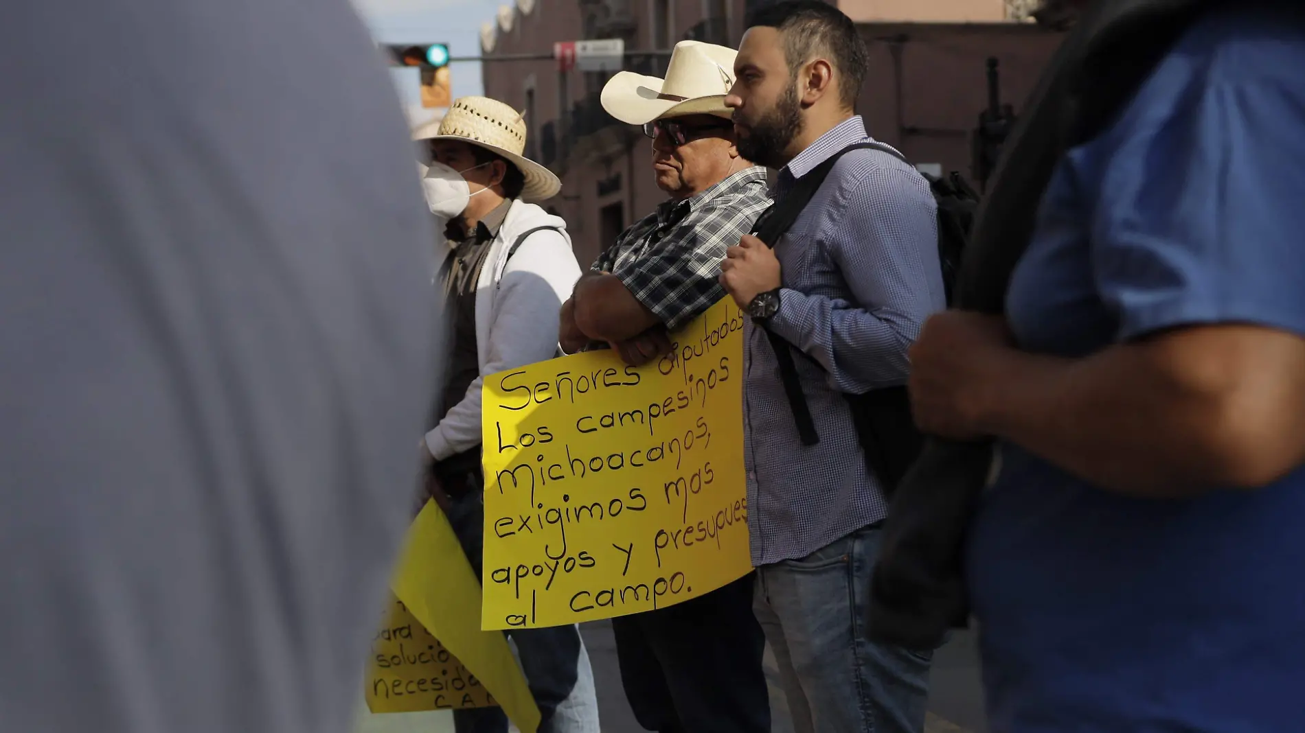 Campesinos frente a Congreso